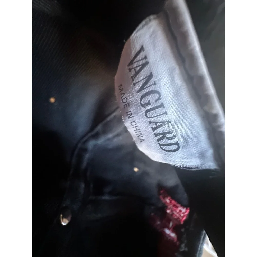 Marlboro Vanguard Black Red Embroidered M Logo Strapback Hat‎ Cap Vintage Style